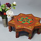 55 cm ∅   orient  hand painted   Sat Coffee Table   from Afghanistan No:A
