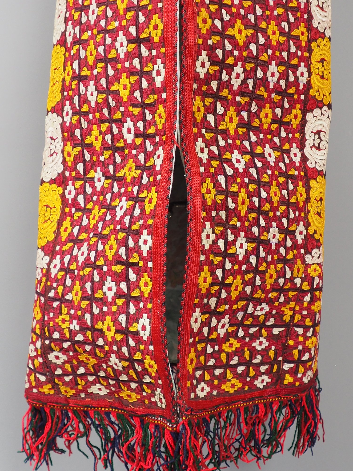 antique Turkmen Ethnic silk robecoat  Chapan coat Chirpy  No-WL/E
