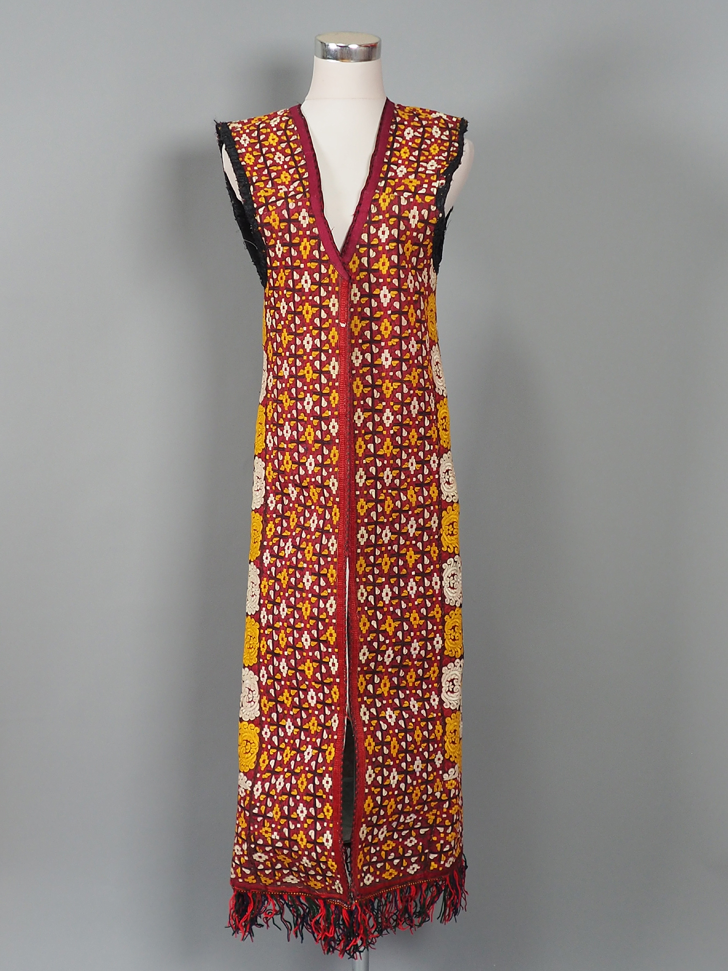 antique Turkmen Ethnic silk robecoat  Chapan coat Chirpy  No-WL/E