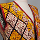vintage Orient Turkmenische frauen Seiden Chirpy Mantel khalat kleid  kostüm Chapan  Nr-WL/A