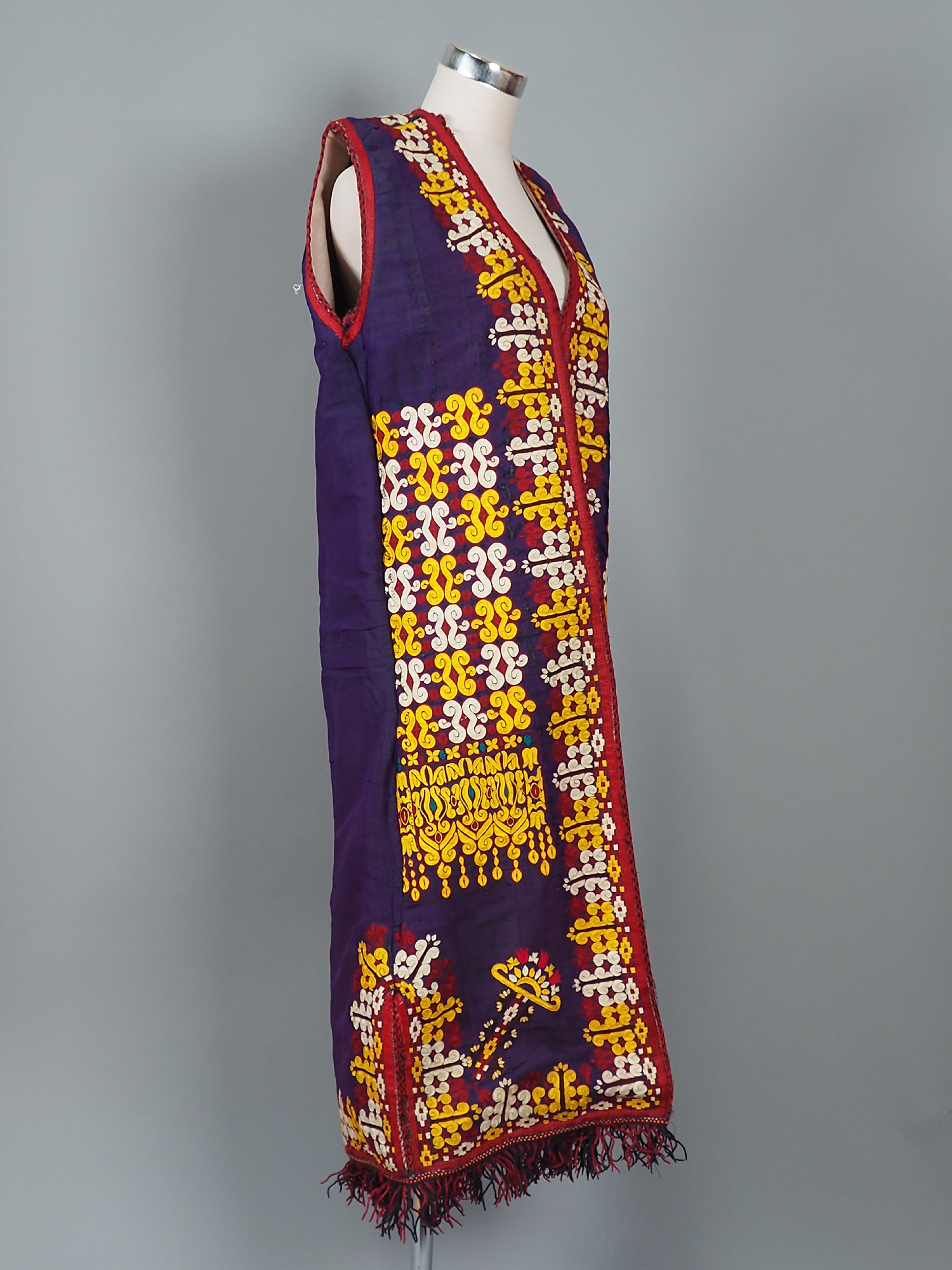vintage Turkmen Ethnic silk robecoat  Chapan coat Chirpy  No-WL/C
