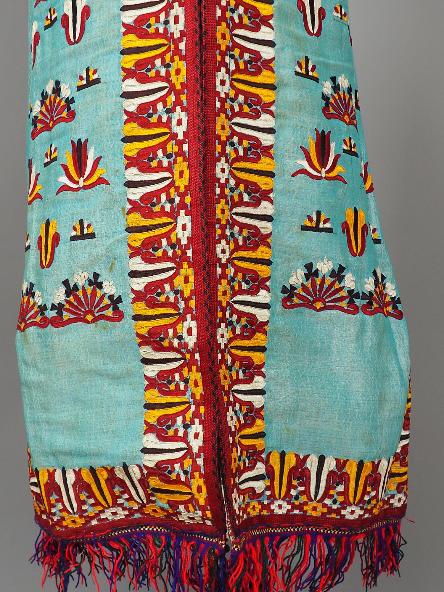 vintage Orient Turkmenische frauen Seiden Chirpy Mantel khalat kleid  kostüm Chapan  Nr-WL/D