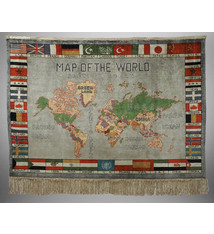 125 x 90 cm Seide handgeküpft orientteppich wandteppich weltatlas weltkarte teppich landkarte