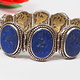 Afghan silver Lapis Lazuli  Bracelet  Link Bracelet Afghanistan No-WL/A