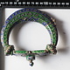 ein Paar Antike handgemachte Vintage emaillierte Fußreifen Manschette Armband Multan und Sindh Pakistan Jhanjhar Armreifen  Nr-22/WL1