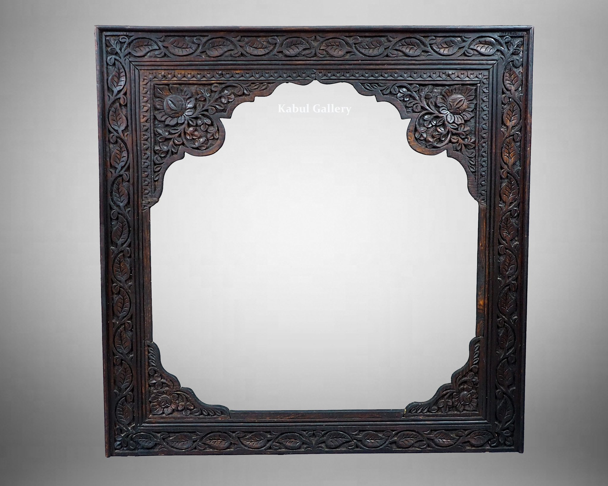 80x79 cm Hand Carved orient vintage wooden Frame picture frame mirror frame  from Afghanistan Nuristan No-22/B