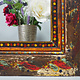 50x39 cm Hand hand painted orient vintage wooden Frame picture frame mirror frame  from  Pakistan Rajestan