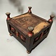 handpainted  wooden Lacquerware  Spice Box from Afghanistan / Pakistan No:B