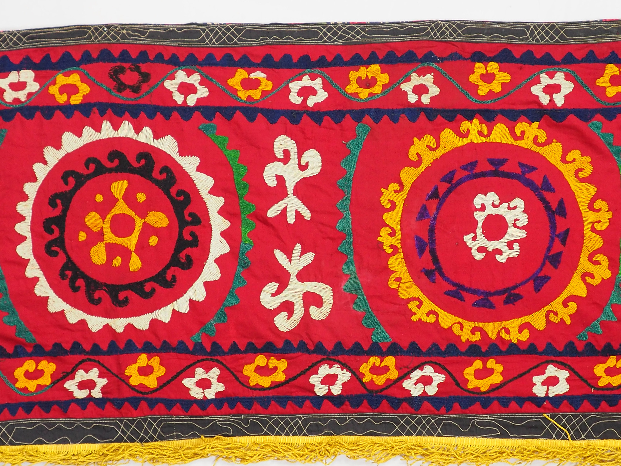 485x62 cm hand bestickte  Suzani Stickerei aus Uzbekistan  Nr:SZ22C