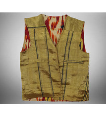 Antique Hazara Womens gold thread vest.