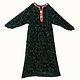 vintage tajikistan dress velvet Green