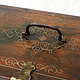 Schöne antike Pakistanische Holz Schmuckschatulle schminkkiste schminkkoffer 6 Schubladen und Messing Intarsien 19th century Rarität
