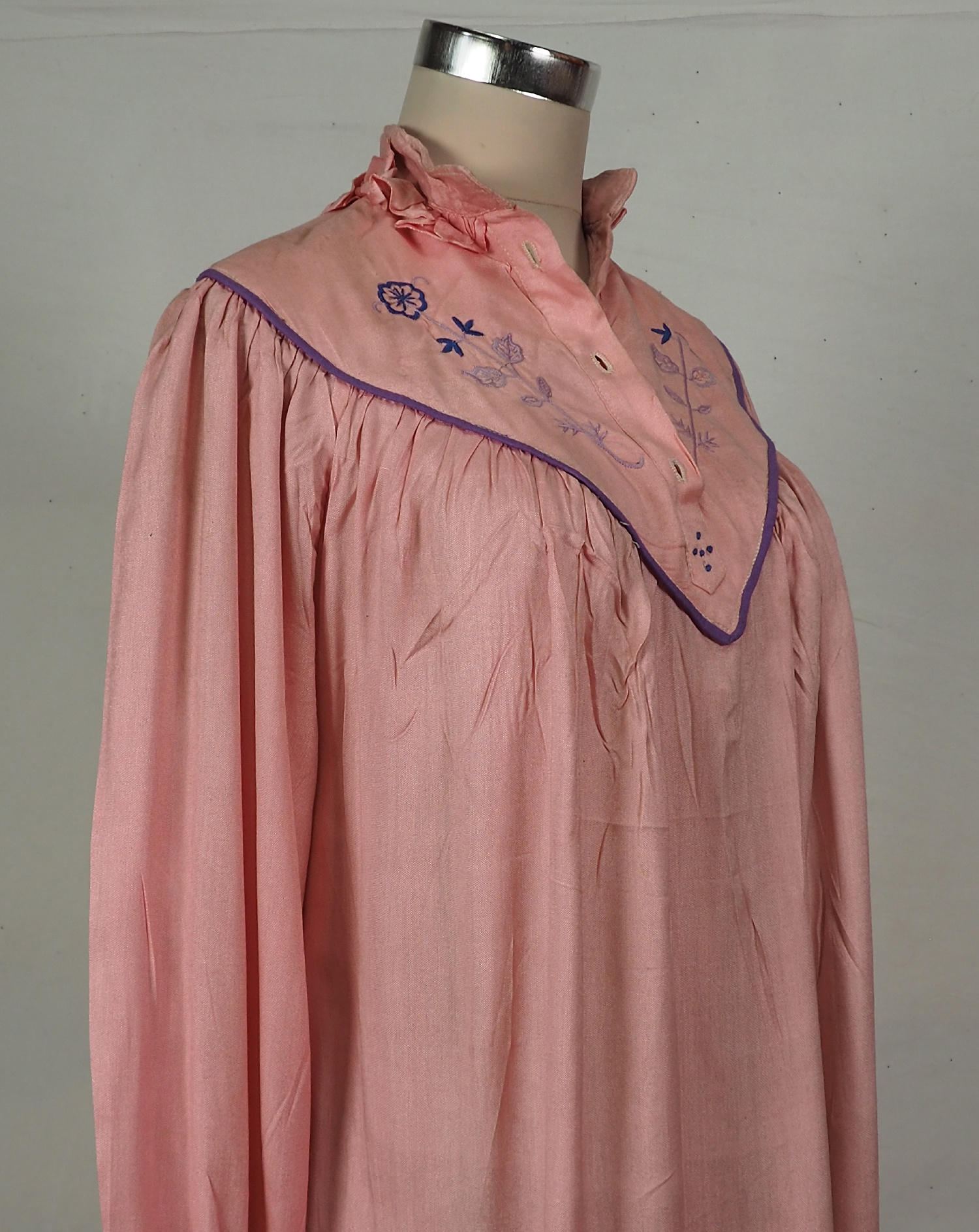 Vintage Tadschikistan Kleid Baumwolle rosa farbe
