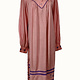 Vintage Tadschikistan Kleid Baumwolle rosa farbe