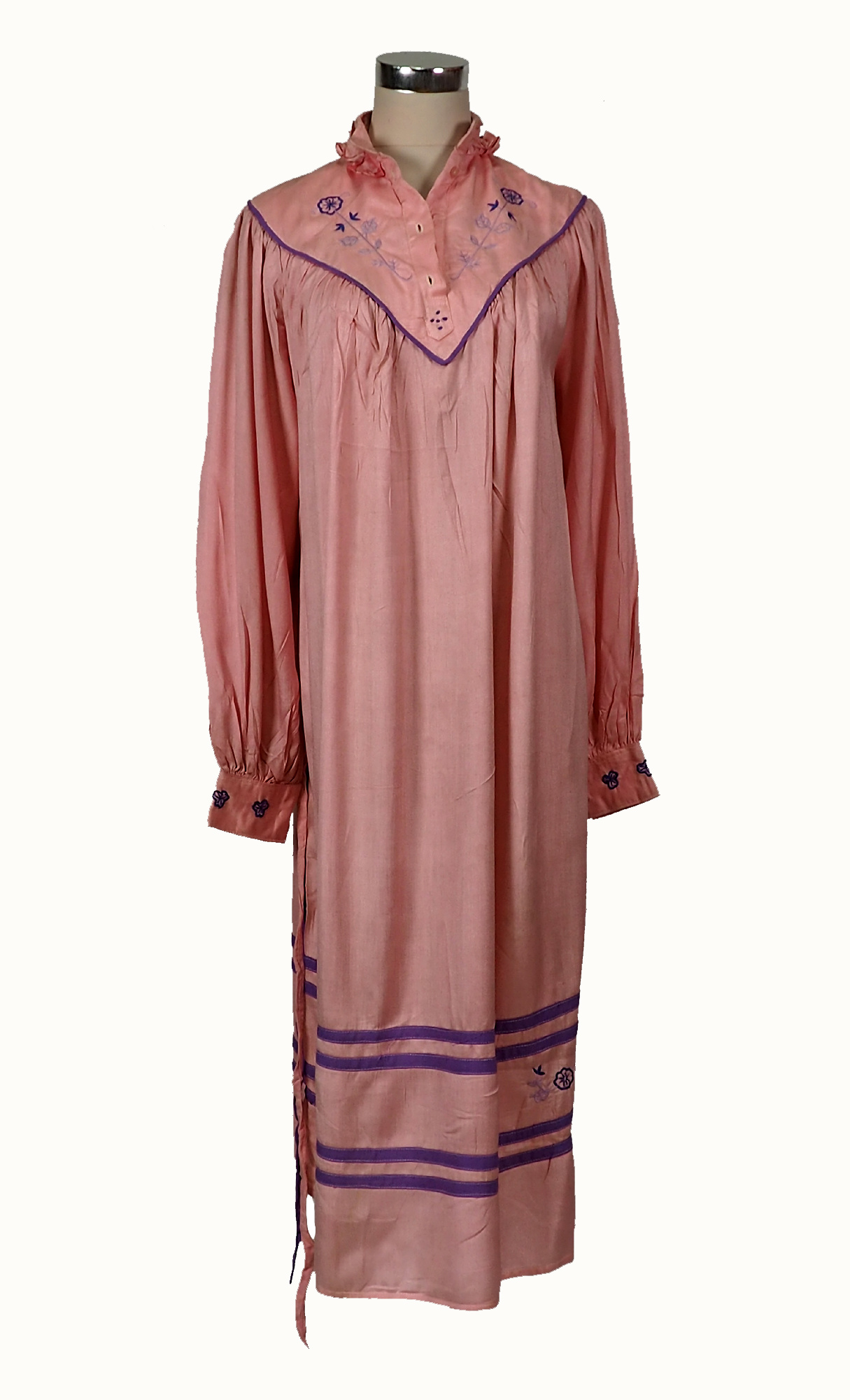 vintage tajikistan dress Cotton pink color