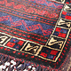 112x54 cm antik orient Afghan belochi Teppich nomaden sitzkissen bodenkissen  Bohemian cushion 1001-nacht Inkl. Füllung  Nr.22/1