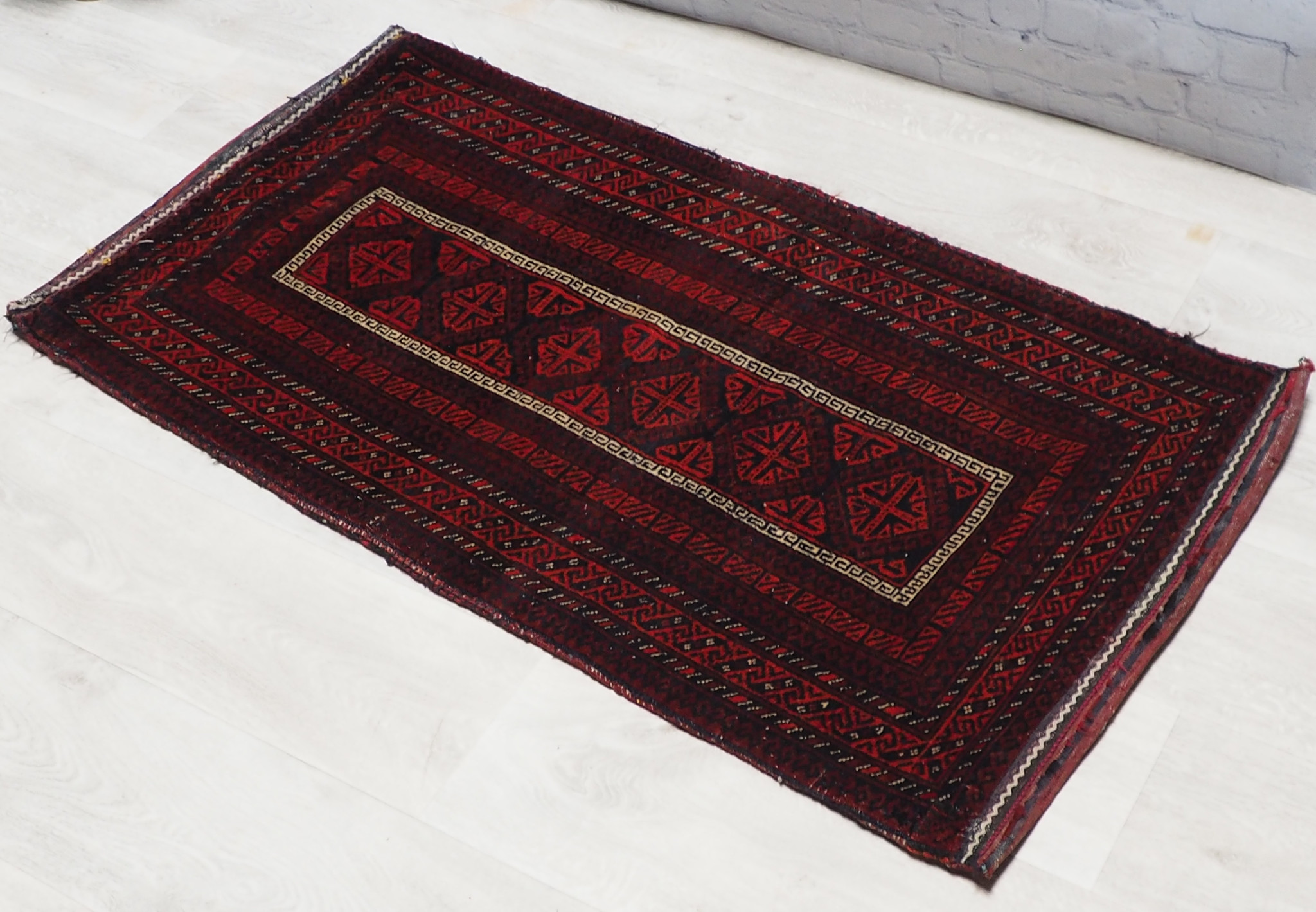 122x65 cm   (48" x 25,5" inch) antique orient Afghan Beloch nomad rug seat floor cushion Bohemian pillow 1001 night  No:22/9