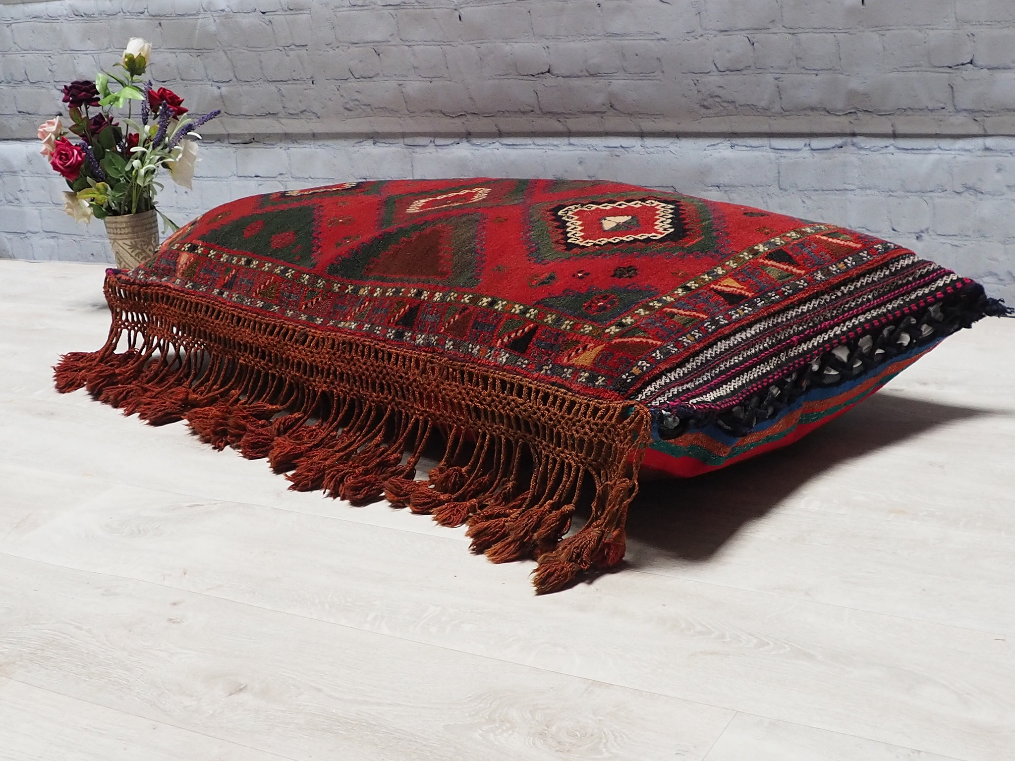 115x63 cm   (45,2" x 24,8" inch) antique orient Afghan Beloch nomad rug seat floor cushion Bohemian pillow 1001 night  No:22/10
