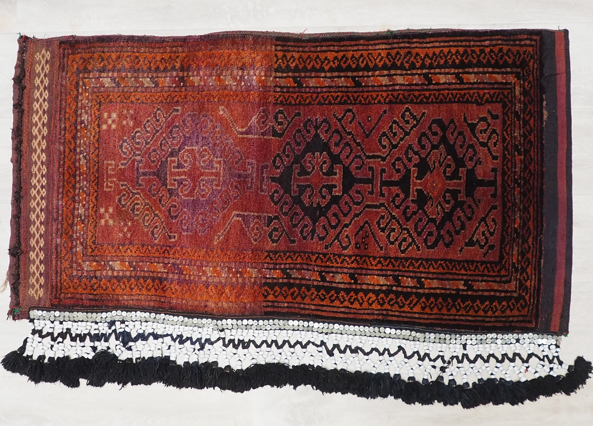 125x67 cm (49,2" x 26,3" inch) antique orient Afghan Beloch nomad rug seat floor cushion Bohemian pillow 1001 night  No:22/ 11