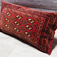 97x45 cm vintage orient Afghan Tukmeische Jemud Teppich nomaden sitzkissen bodenkissen Bohemian cushion 1001-nacht  Inkl. Füllung 22/13