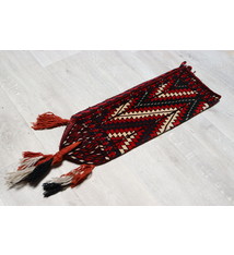Hand knotted carpet Bag orient nomad rug Yomut Turkmen Tribes, Trans-Caspian Steppes Turkmenistan Central Asia Uk Bash (tent-pole bag)