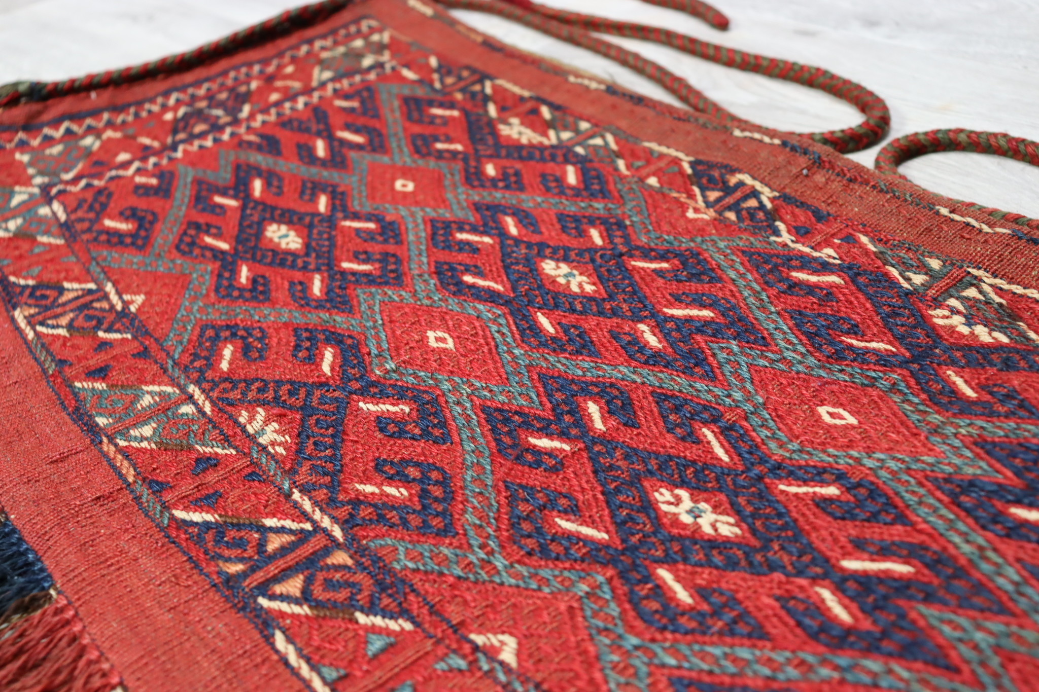 90x70 cm Antik und seltener Uzbek Nomaden Zelttasche tasche Torba aus Afghanistan Djaller Turkmenistan  Nr:22/23