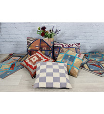 35x35 cm orient Afghan Patschwork bodenkissen kelim Kissen Duri  Nr:1 bis 9