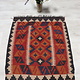 93x78 cm  oriental Handmade nomadic  kilim from north Afghanistan No:2