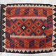 93x78 cm  oriental Handmade nomadic  kilim from north Afghanistan No:2