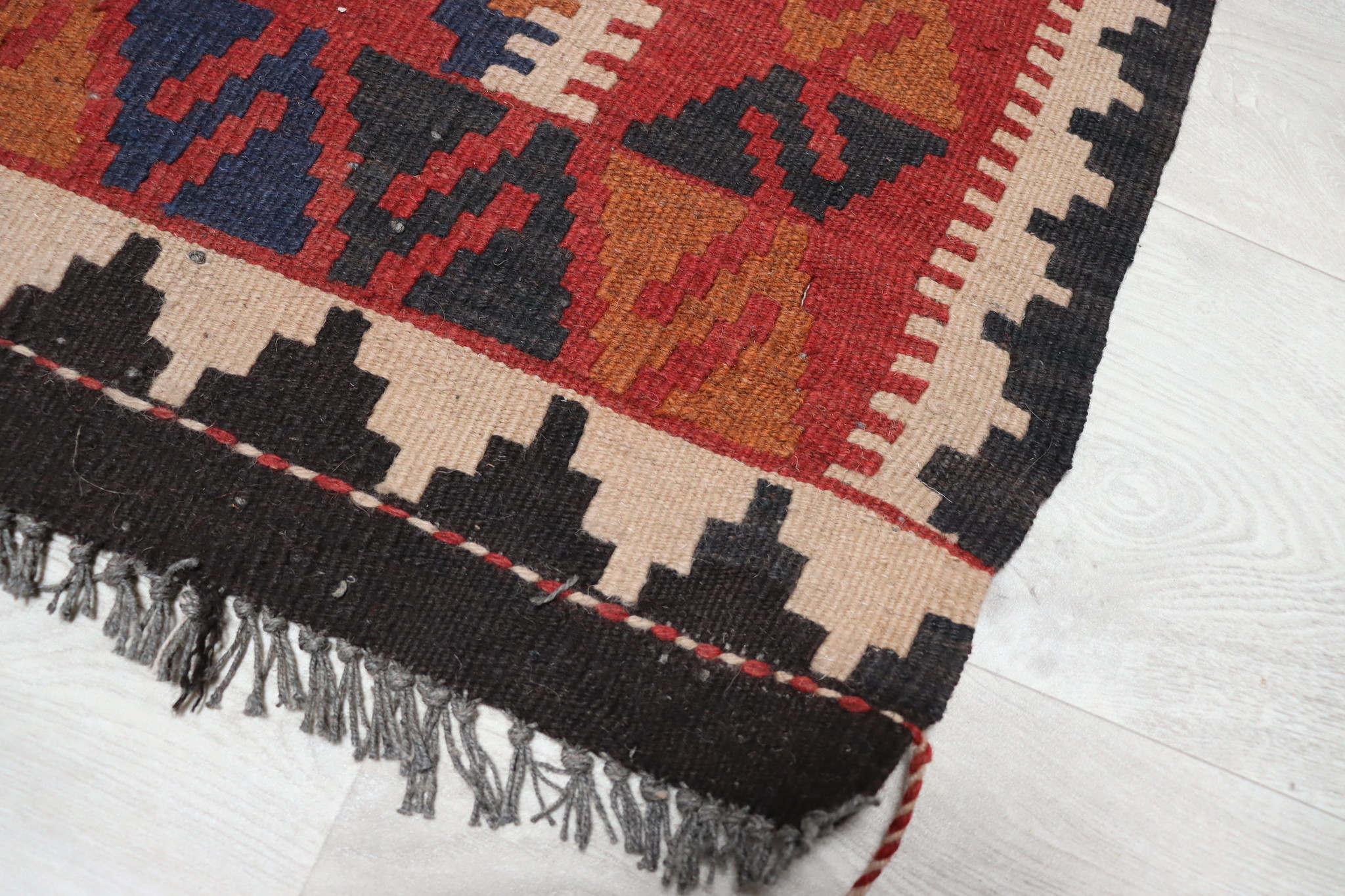 93x78 cm  oriental Handmade nomadic  kilim from north Afghanistan No:2