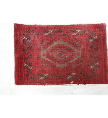 67x43 cm antik Seltener turkmen orientteppich Bukhara  Teppich Fußmatte 22/1