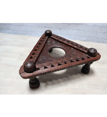 Antique  wooden Unique table  from Afghanistan Nuristan with a beautiful rich patina