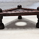 Antique  wooden Unique table  from Afghanistan Nuristan with a beautiful rich patina