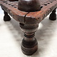 Antique  wooden Unique table  from Afghanistan Nuristan with a beautiful rich patina