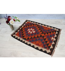 95x73  cm  oriental Handmade nomadic  kilim from north Afghanistan No:  - 6