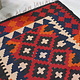 96x76  cm  oriental Handmade nomadic  kilim from north Afghanistan   - 12