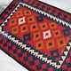 100x76 cm  oriental Handmade nomadic  kilim from north Afghanistan   - 15