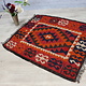 100x90  cm  oriental Handmade nomadic  kilim from north Afghanistan   - 16