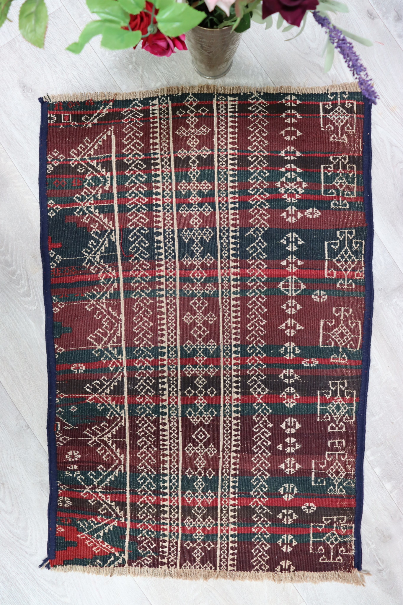 71x50 antique tribal Nomadic Baluch nomads belotsch sumakh Balouch Vintage Kilim rug from Afghanistan No-22/PK-18