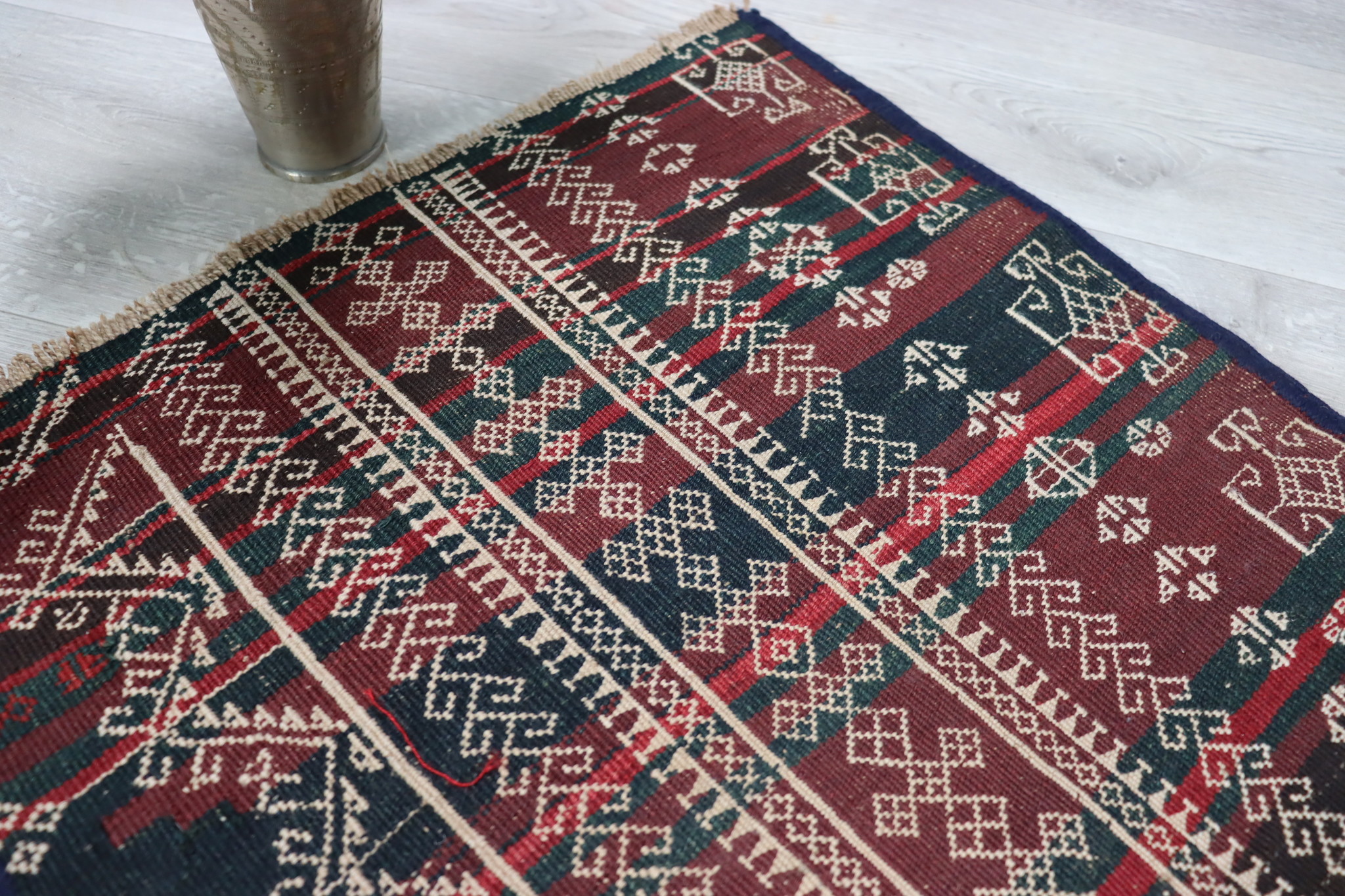 71x50 cm Antik orient handgewebte Teppich Nomaden Balucsumakh kelim afghan Beloch kilim Nr-22/PK-18