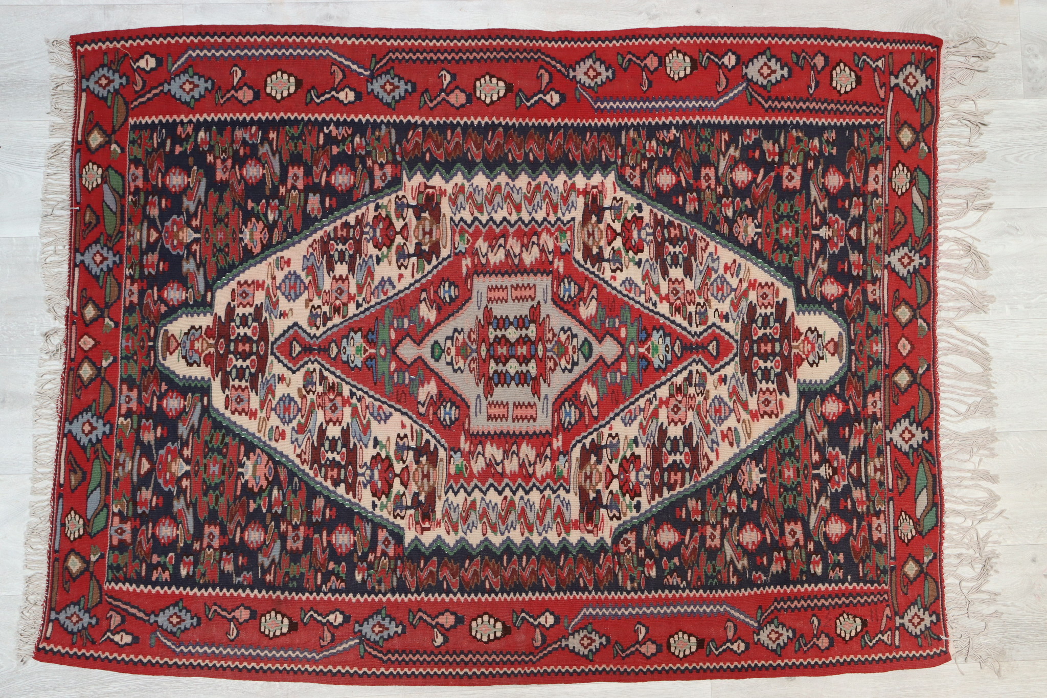 150x115 cm alte orient Teppich Nomaden kelim kilim saneh no:25