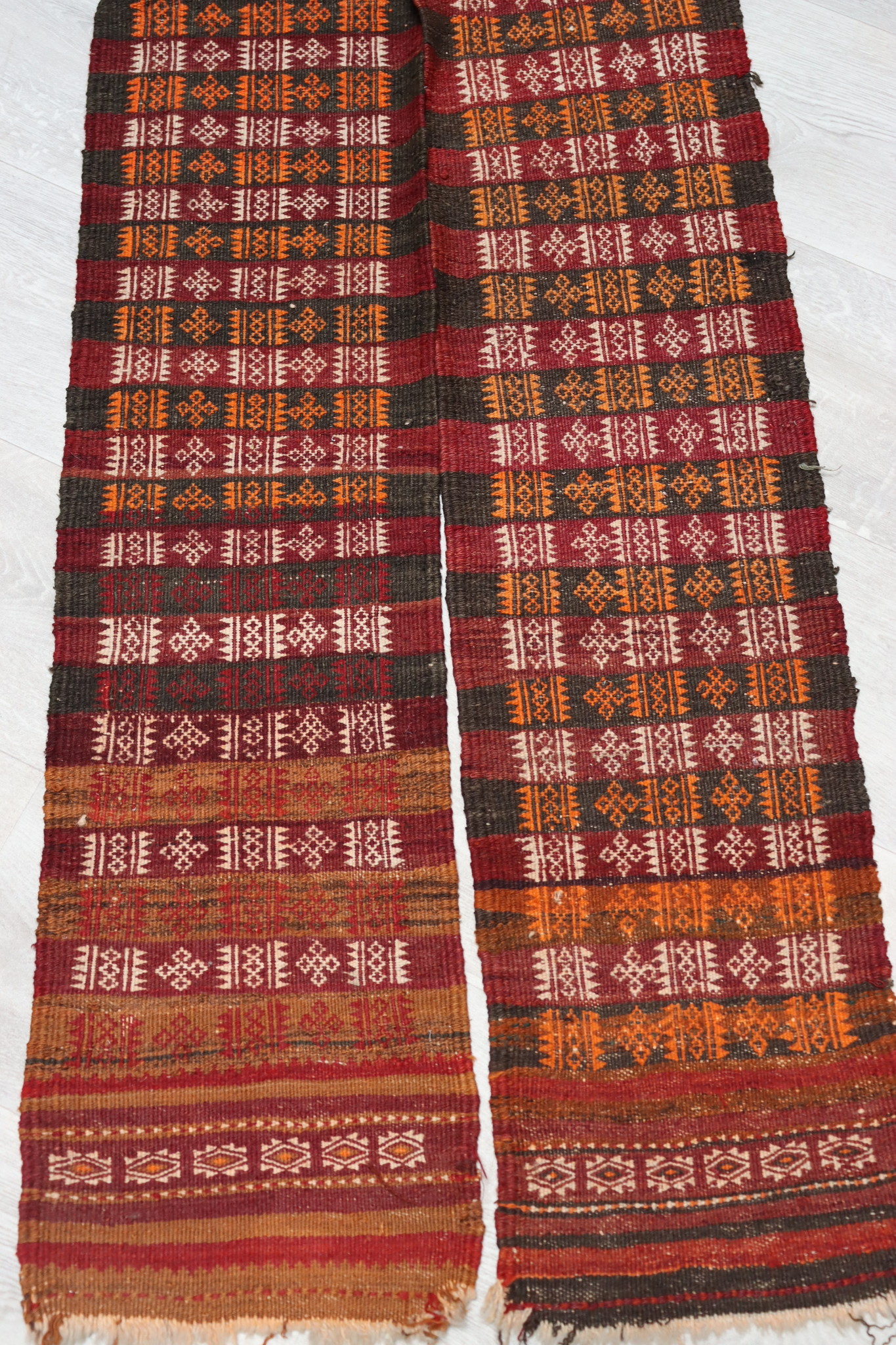 265x29 cm  antique tribal Nomadic Baluch nomads belotsch sumakh Balouch Vintage Kilim rug from Afghanistan No-22/PK-27