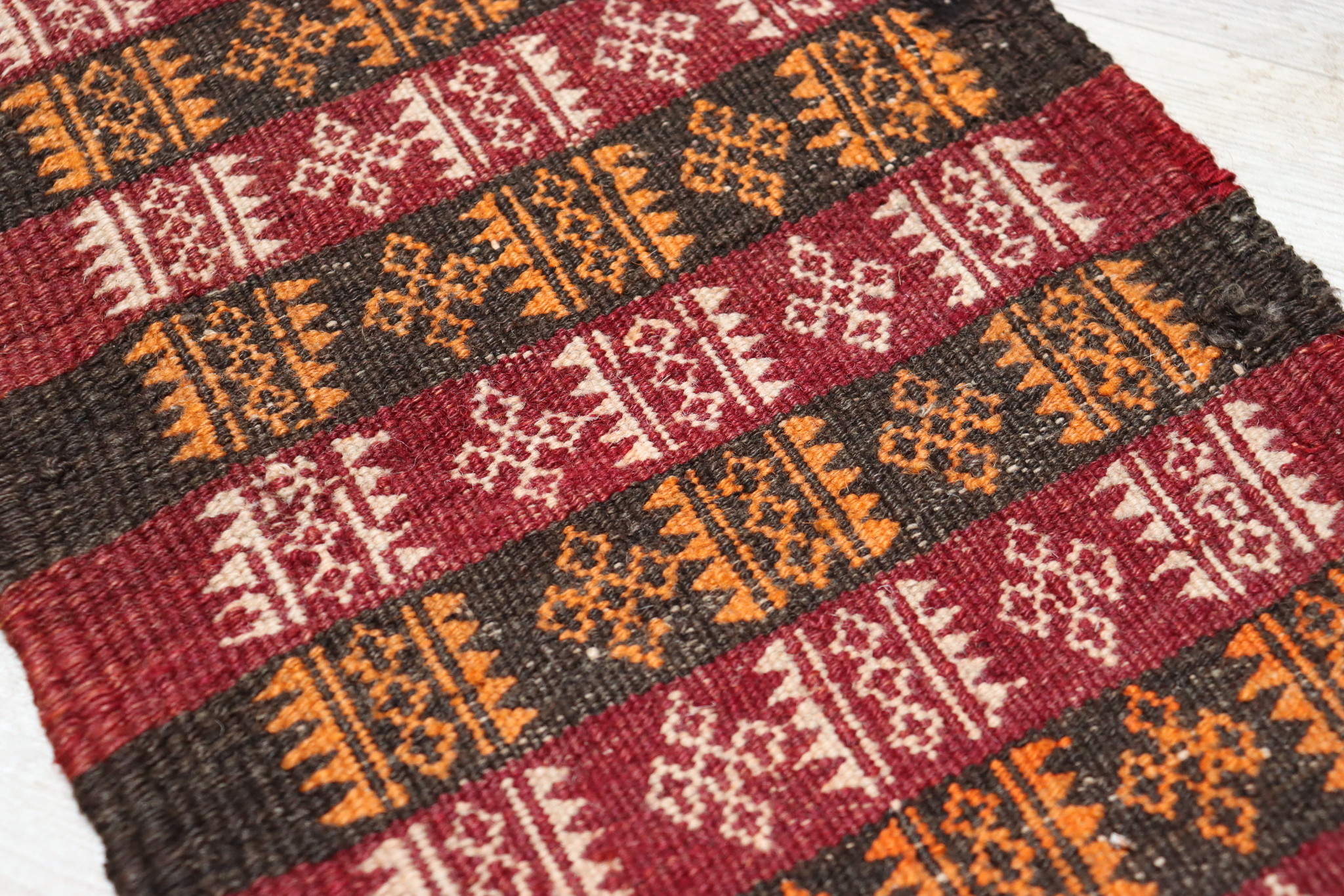 265x29 cm Antik orient handgewebte Teppich Nomaden Balouch sumakh kelim afghan Beloch kilim Nr-22/PK-27