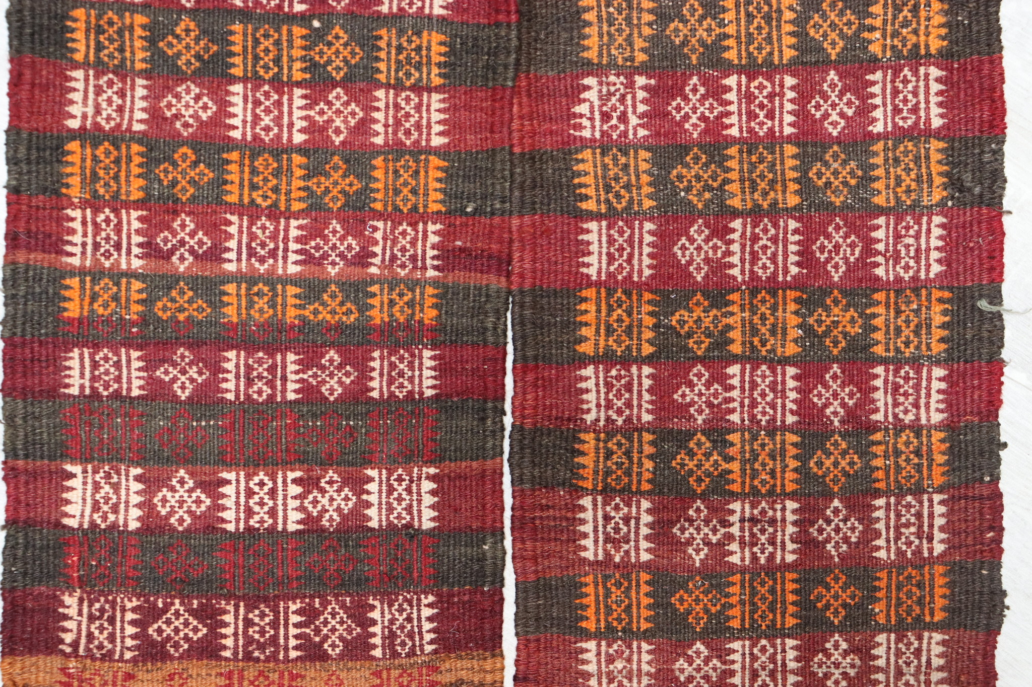 265x29 cm Antik orient handgewebte Teppich Nomaden Balouch sumakh kelim afghan Beloch kilim Nr-22/PK-27