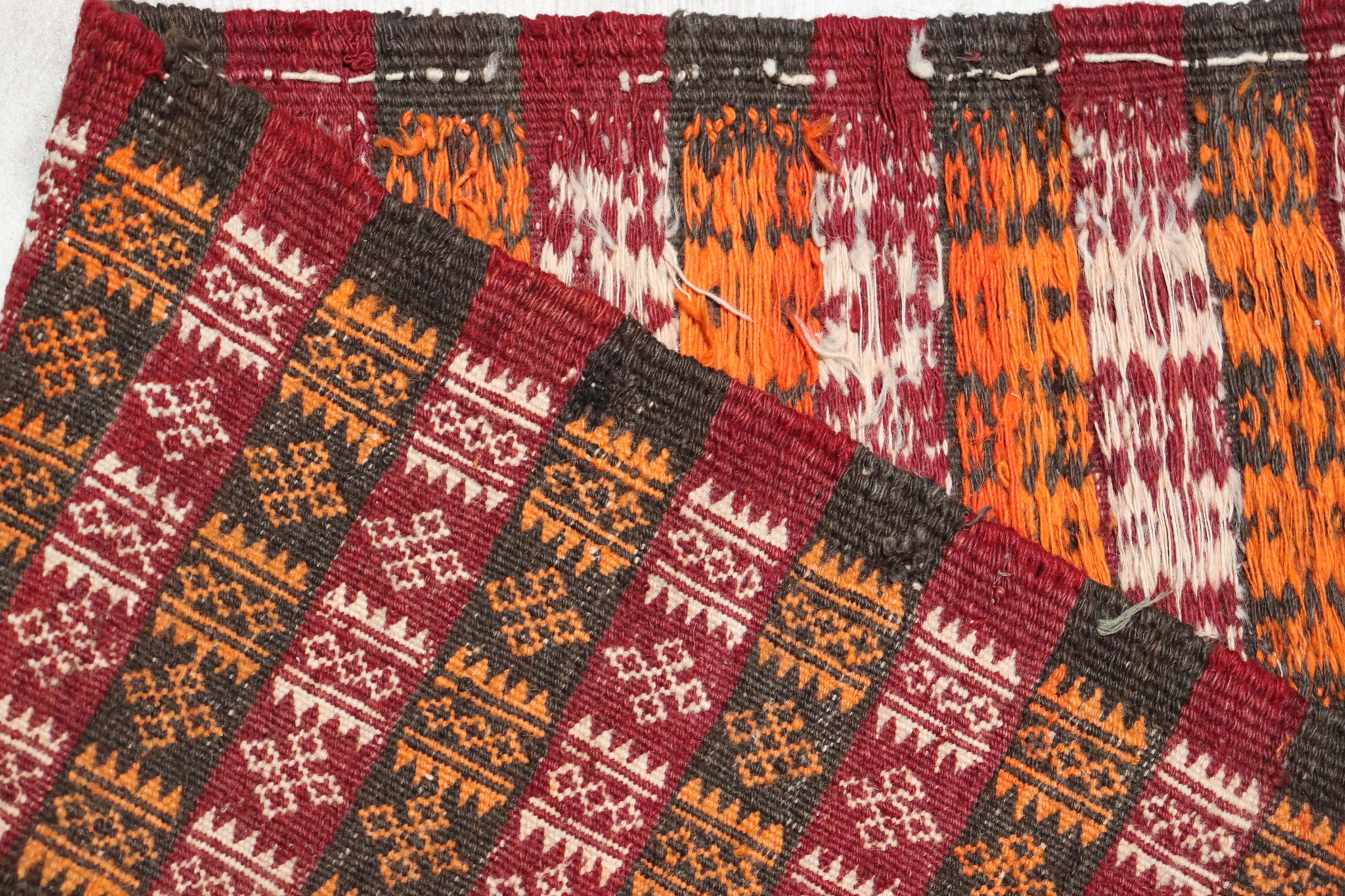 265x29 cm  antique tribal Nomadic Baluch nomads belotsch sumakh Balouch Vintage Kilim rug from Afghanistan No-22/PK-27