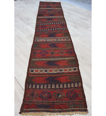 7,8 x1,6 ft huge very rare oriental Afghan nomadic Beloch sumakh kilim runner No:779