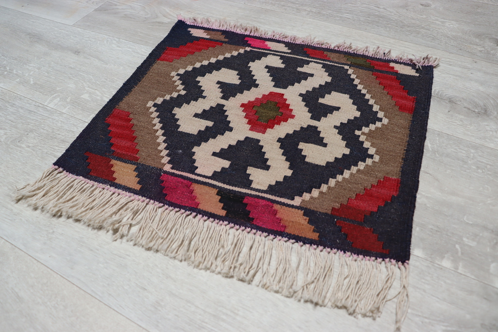 46x36 cm  oriental Handmade nomadic  kilim from north Afghanistan   -28