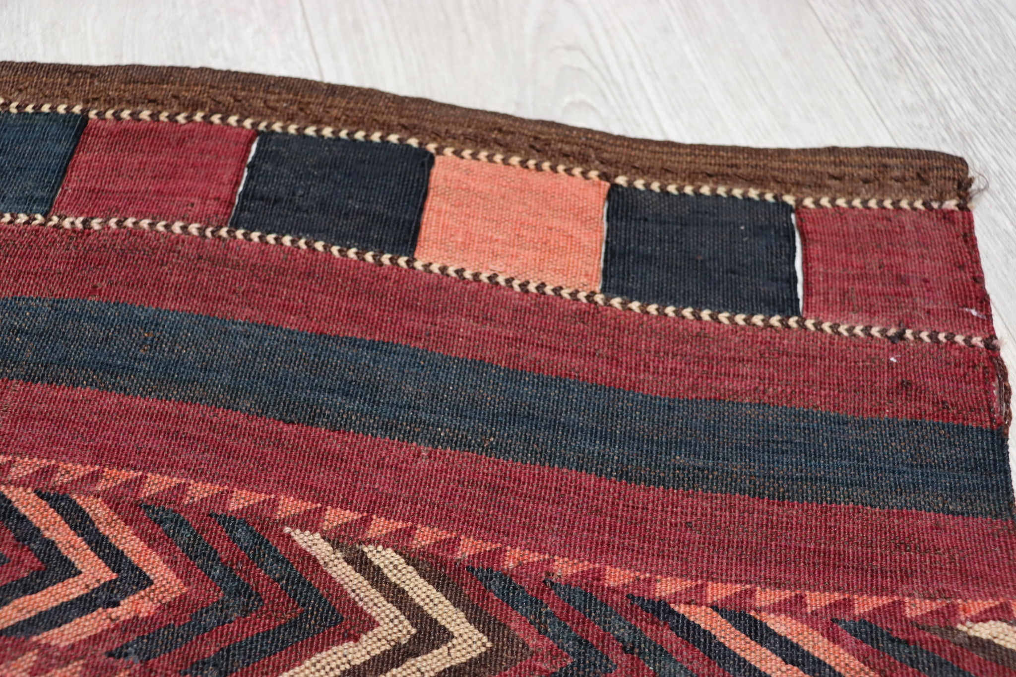 85x75 cm Antik orient handgewebte Teppich Nomaden Balucsumakh kelim afghan Beloch kilim Tataren Nr:49