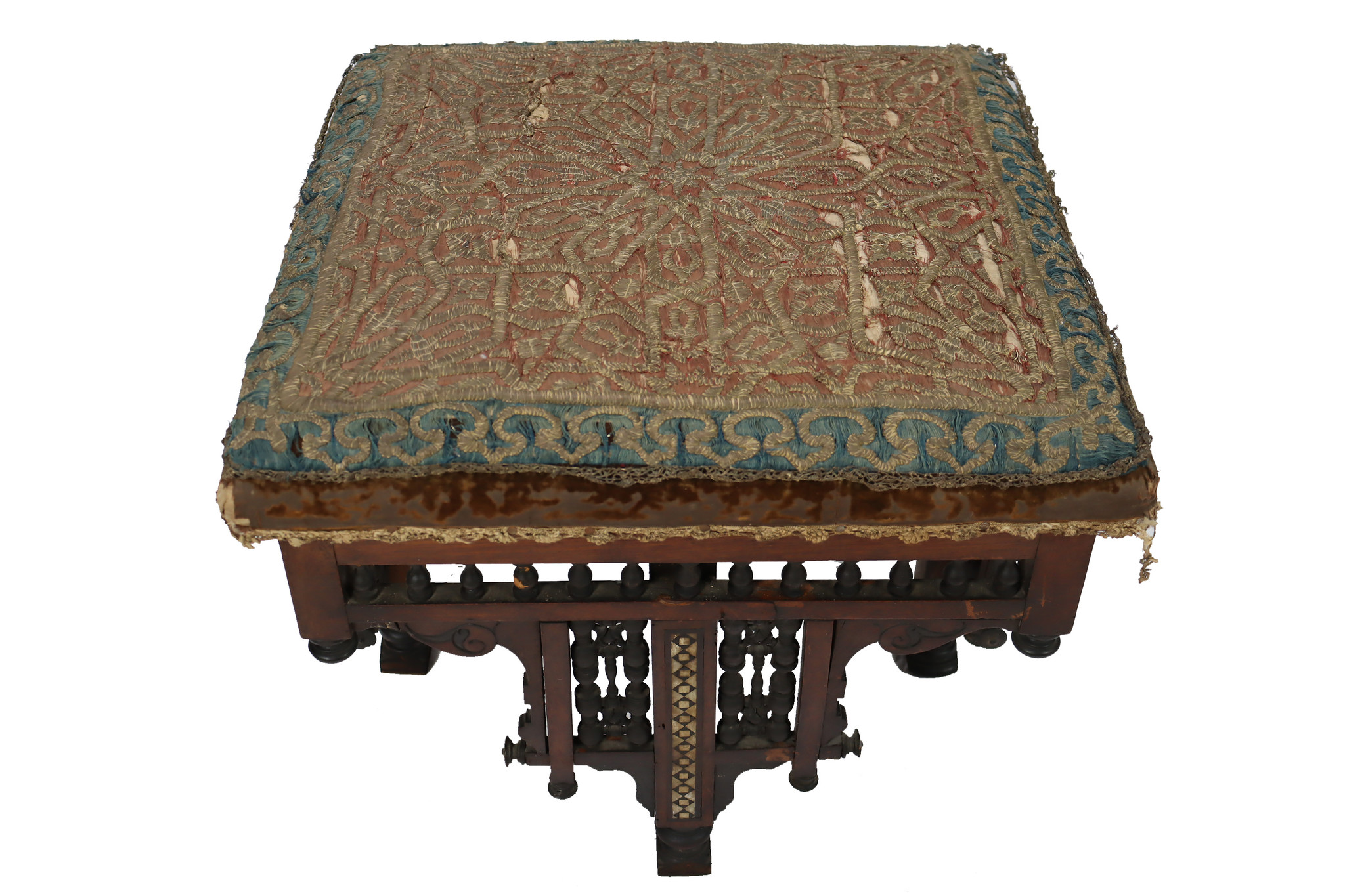 Antique  islamic ottoman Stool Moorish Arabic  art