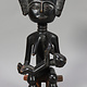 Vintage afrikanische Volkskunst Statue Mutter Fruchtbarkeit geschnitzte Holzskulptur K1